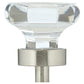 Eclectic Knob, 1-3/8" D, Brushed Nickel, Clear alt 0