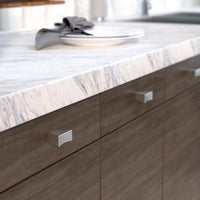 Contemporary Knob, 1-11/16" x 13/16", Brushed Nickel alt 0