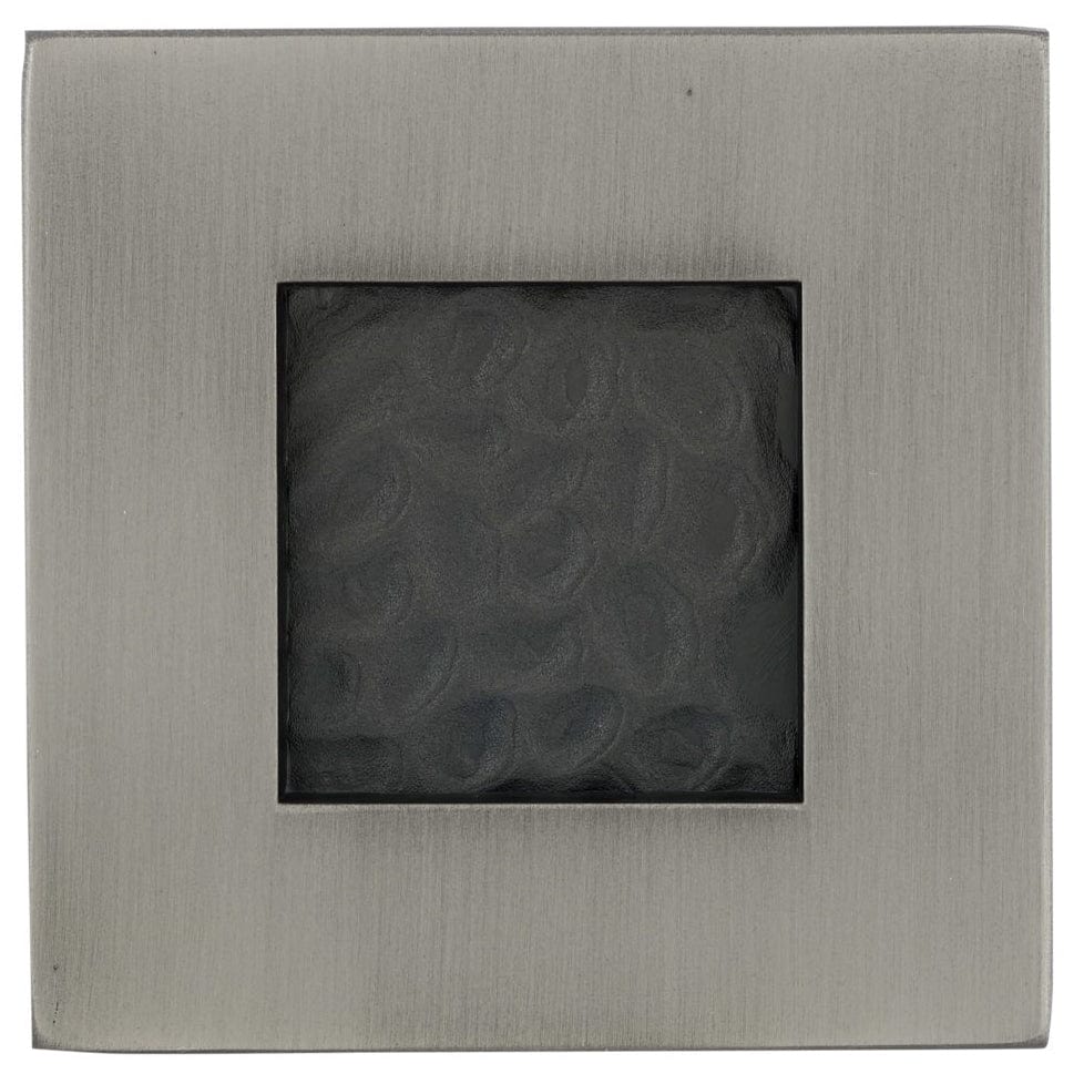 Transitional Knob, 2-3/8" x 2-3/8", Brushed Pewter alt 0