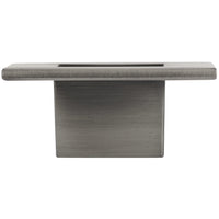 Transitional Knob, 2-3/8" x 2-3/8", Brushed Pewter alt 0