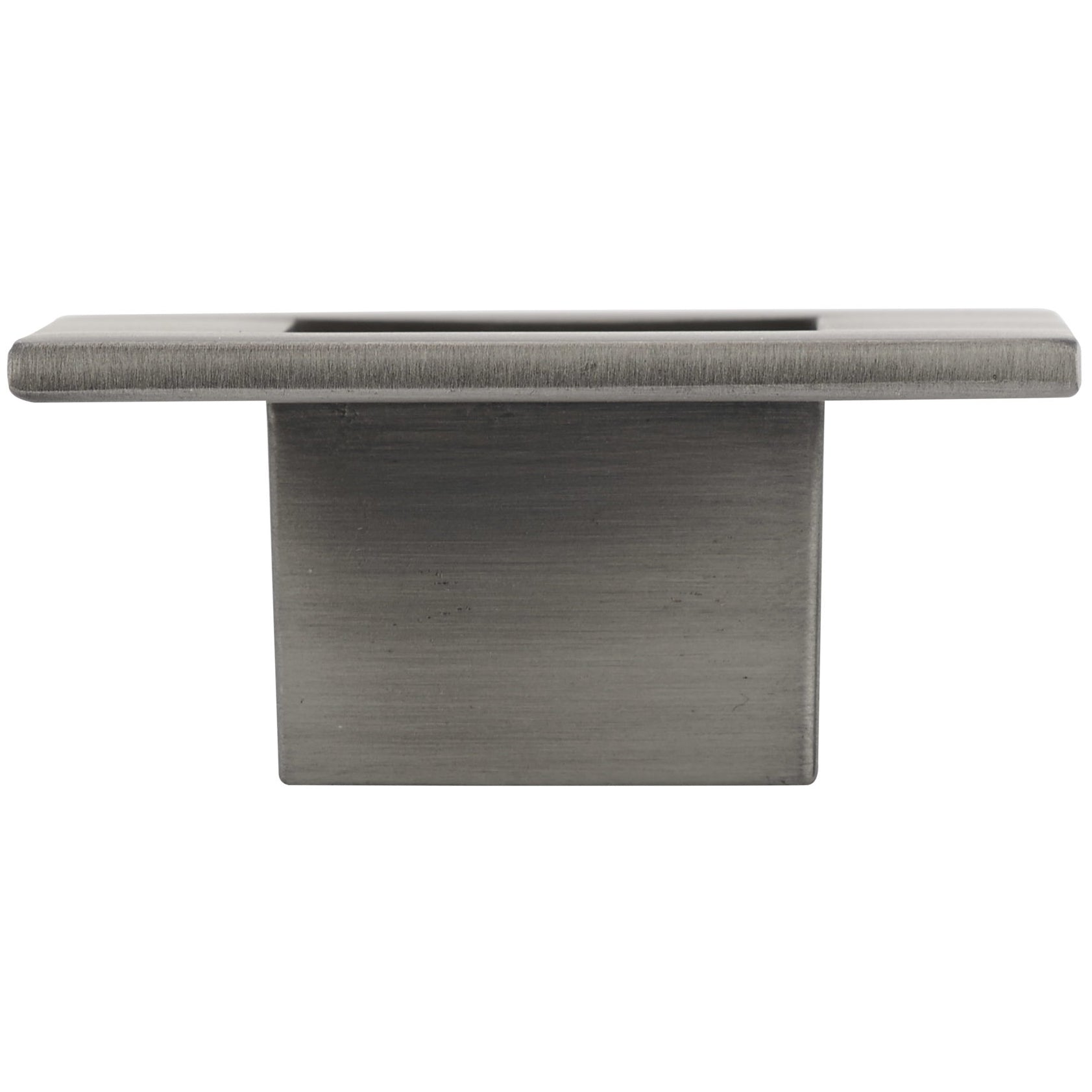Transitional Knob, 2-3/8" x 2-3/8", Brushed Pewter alt 0