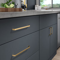 Contemporary Pull, 10-1/8" Center-to-Center, Champagne Bronze