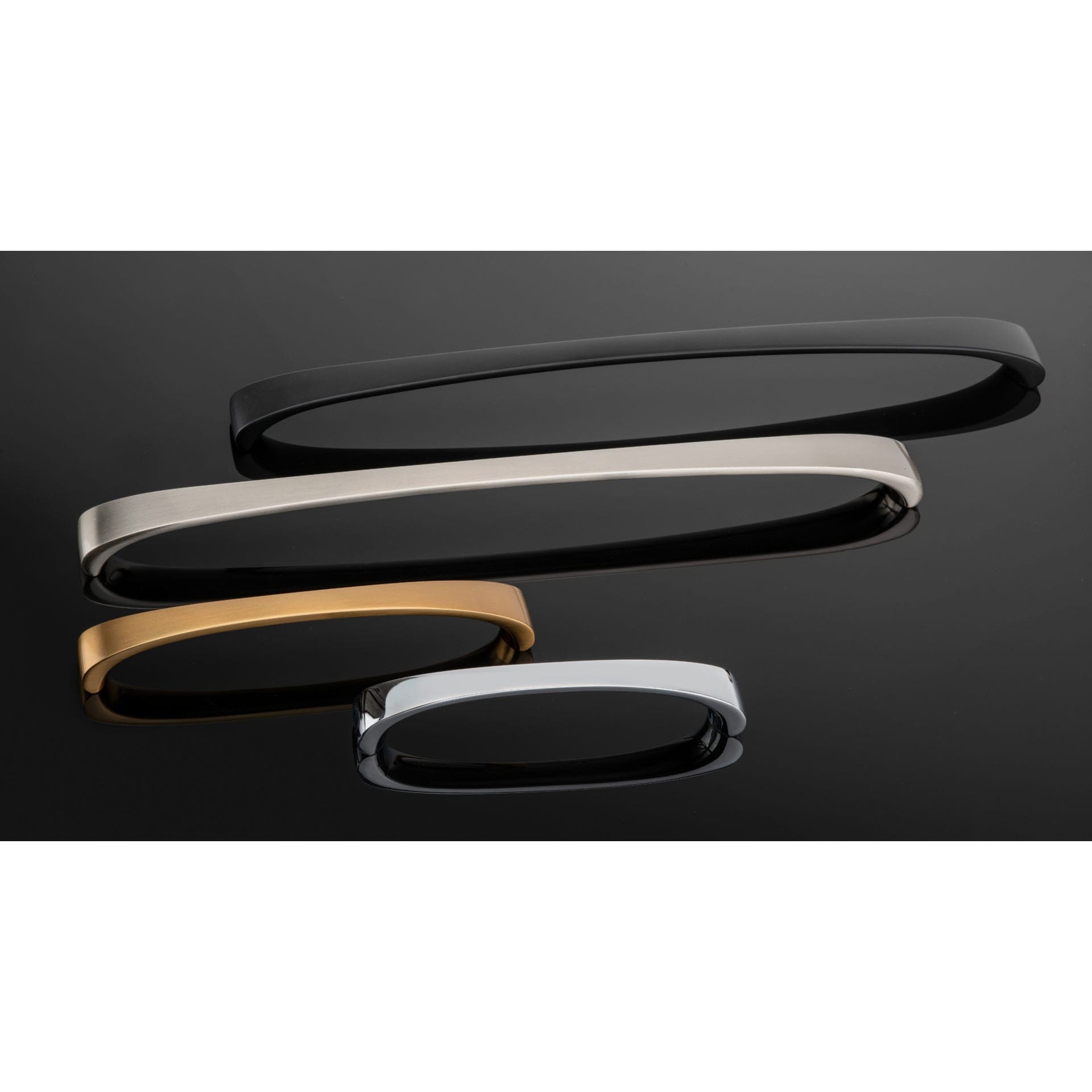 Contemporary Pull, 5-1/16" Center-to-Center, Matte Black alt 0