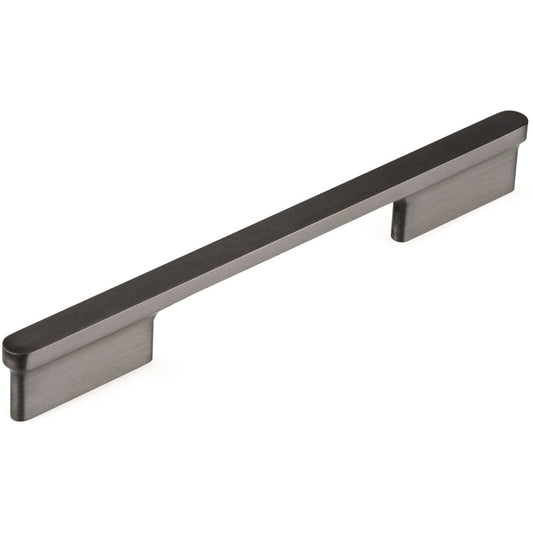 Contemporary Pull, 6-5/16" Center-to-Center, Brushed Black Nickel alt 0