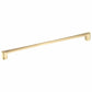 Contemporary Pull, 12-5/8" Center-to-Center, Satin Brass alt 0
