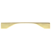 Contemporary Pull, 6-5/16" to 7-9/16" Center-to-Center, Brushed Gold alt 0