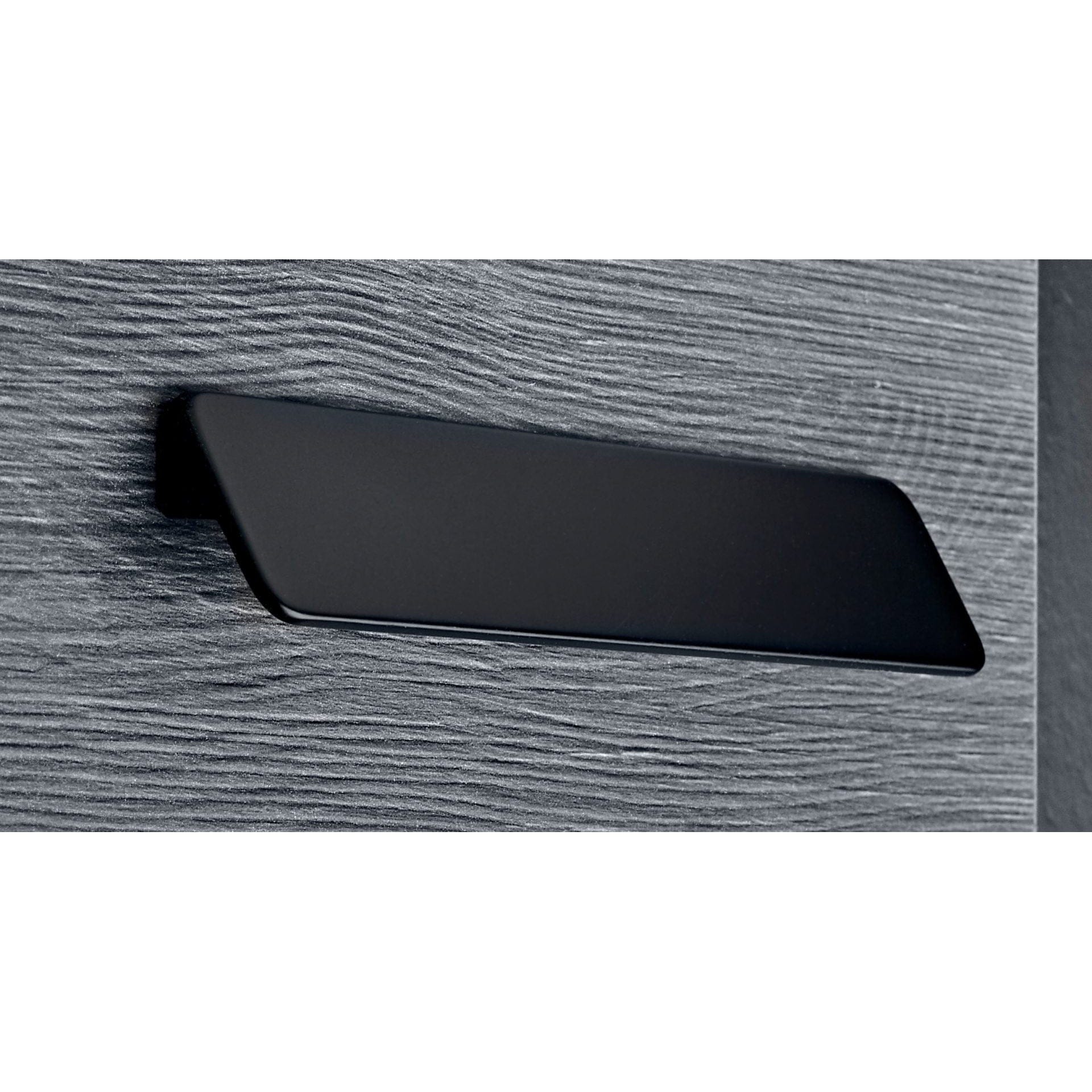 Contemporary Pull, 1-1/4" to 5-1/16" Center-to-Center, Matte Black alt 0