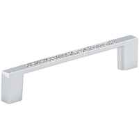 Contemporary Pull, 3-3/4" Center-to-Center, Chrome, Crystal alt 0