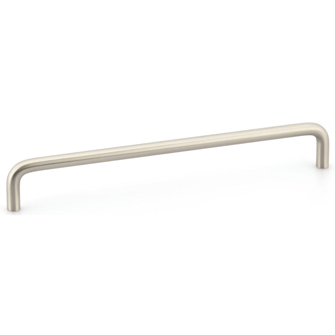 Contemporary Pull, 12" Center-to-Center, Brushed Nickel alt 0