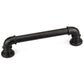 Eclectic Barn Door Pull, 8-13/16" Center-to-Center, Matte Black alt 0