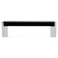 Contemporary Pull, 3-3/4" Center-to-Center, Chrome, Matte Black alt 0
