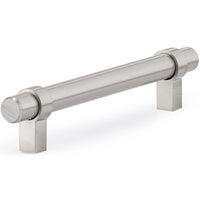 Contemporary Pull, 5-1/16" Center-to-Center, Brushed Nickel alt 0