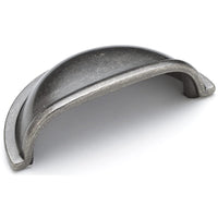 Traditional Cup Pull, 3" Center-to-Center, Pewter alt 0
