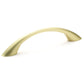 Contemporary Pull, 3-3/4" Center-to-Center, Satin Brass alt 0