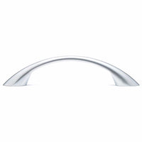 Contemporary Pull, 3-3/4" Center-to-Center, Matte Chrome alt 0