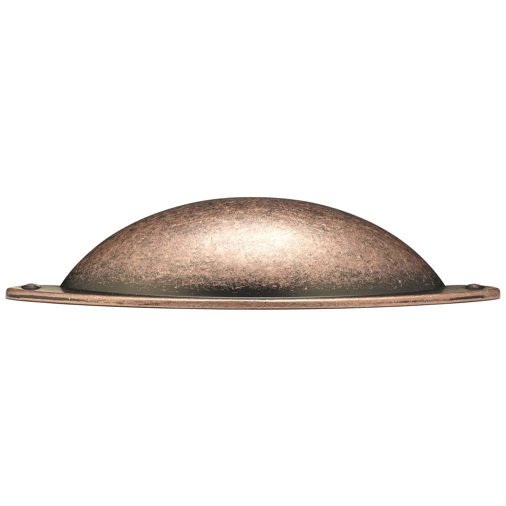 Traditional Cup Pull, 3" Center-to-Center, Antique Copper alt 0