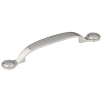 Traditional Pull, 3-3/4" Center-to-Center, Brushed Nickel alt 0