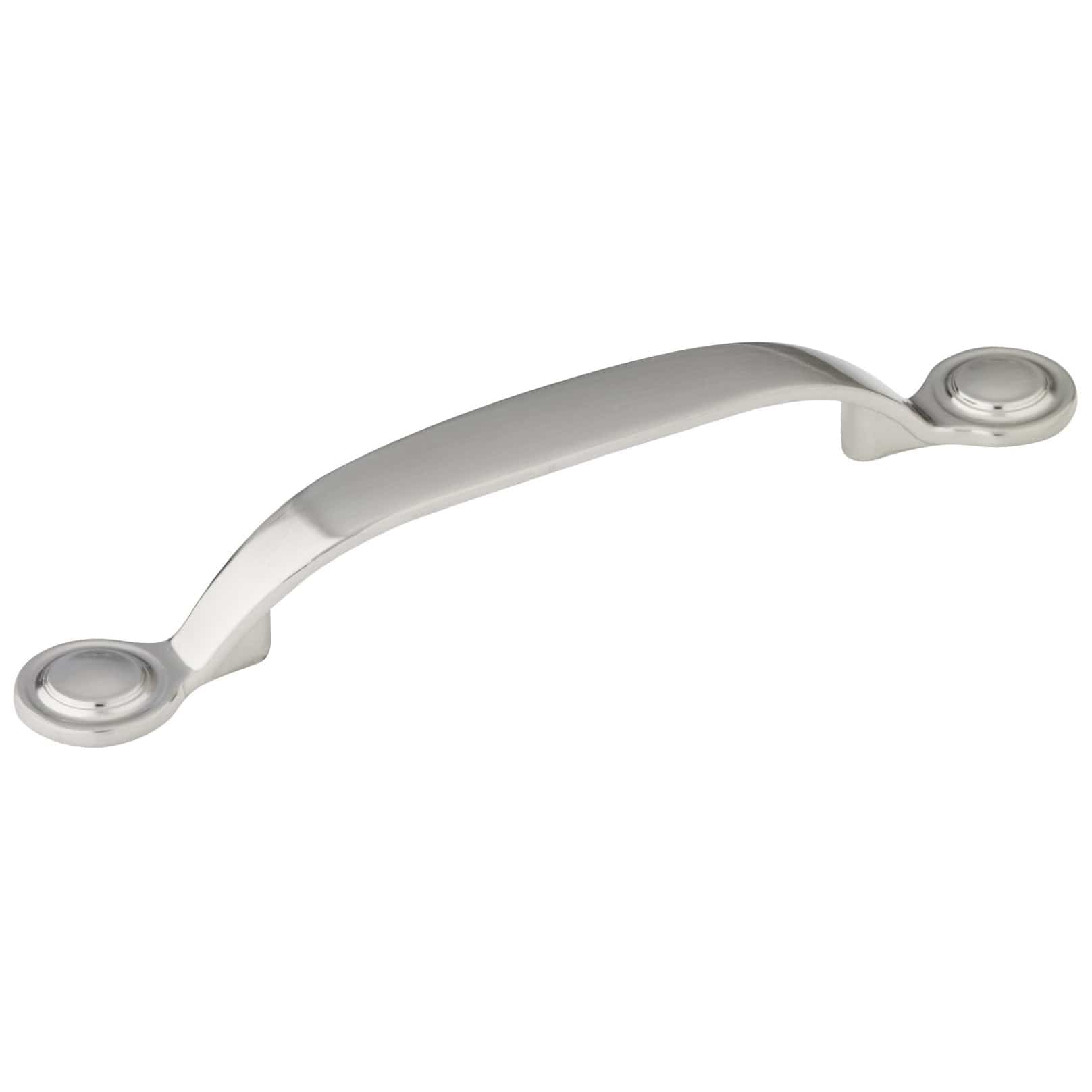 Traditional Pull, 3-3/4" Center-to-Center, Brushed Nickel alt 0