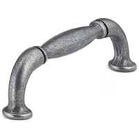Traditional Pull, 3-3/4" Center-to-Center, Wrought Iron alt 0