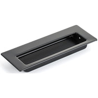 Contemporary Recessed Pull, 4-15/32" x 1-5/8", Matte Black alt 0