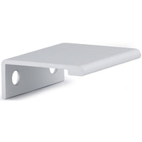 Contemporary Edge Pull, 1-5/16" Center-to-Center, Aluminum alt 0