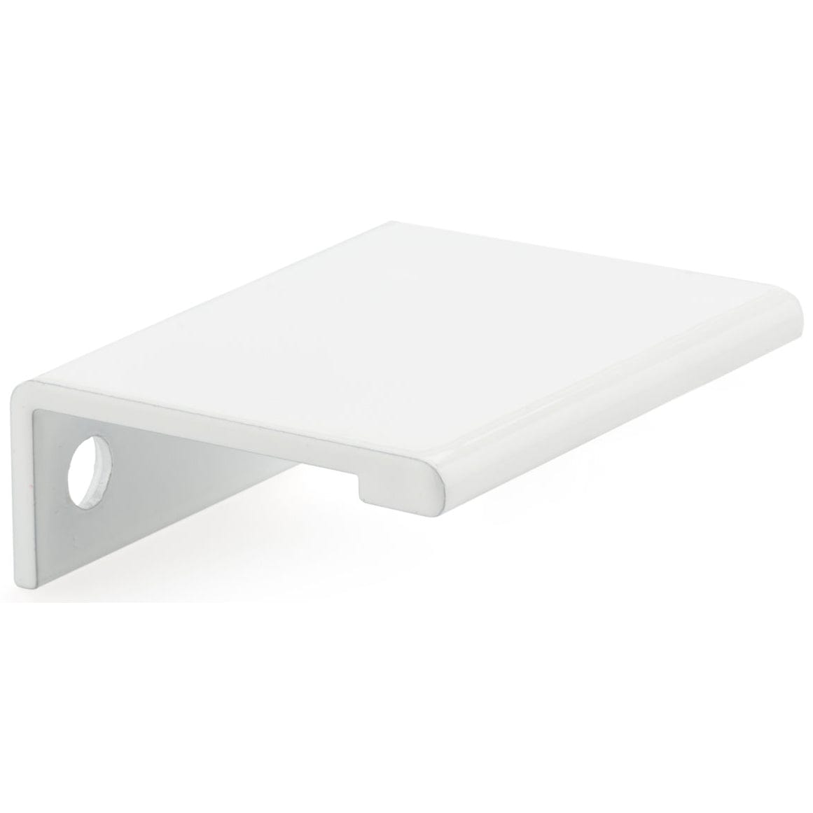 Contemporary Edge Pull, 1-5/16" Center-to-Center, White alt 0