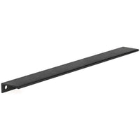 Contemporary Edge Pull, 16-3/8" Center-to-Center, Brushed Black alt 0