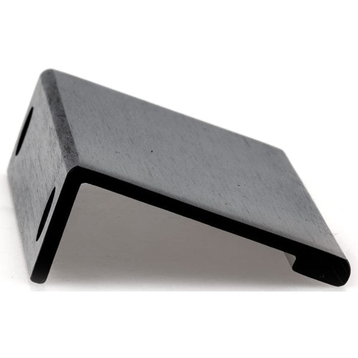 Contemporary Edge Pull, 3-1/8" Center-to-Center, Brushed Black alt 0