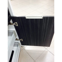 Contemporary Recessed Pull, 3-3/4" Center-to-Center, Chrome alt 0