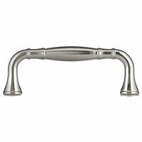 Traditional Pull, 3-3/4" Center-to-Center, Brushed Nickel alt 0