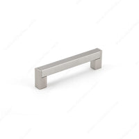 Contemporary Pull - 5-1/16" Center-to-Center - 21/32" W x 5-23/32" L - Brushed Nickel