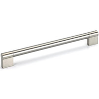 Contemporary Pull, 8-13/16" Center-to-Center, Brushed Nickel alt 0
