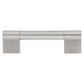 Contemporary Pull, 3-3/4" Center-to-Center, Brushed Nickel alt 0
