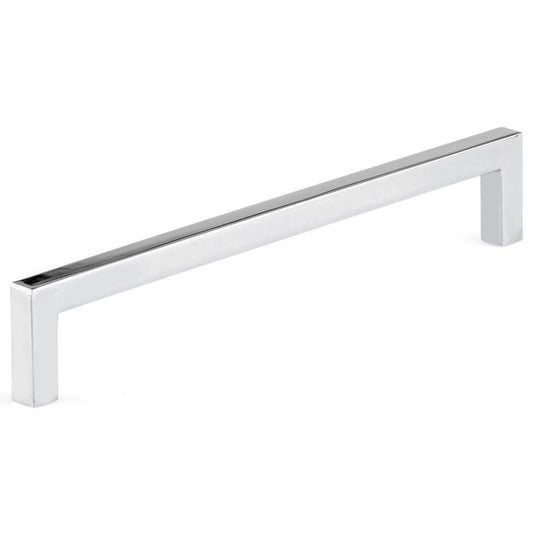 Contemporary Pull, 7-9/16" Center-to-Center, Polished Nickel alt 0