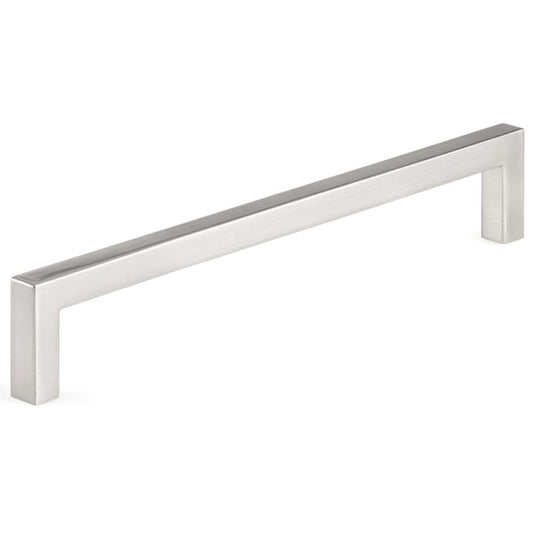 Contemporary Pull, 7-9/16" Center-to-Center, Brushed Nickel alt 0