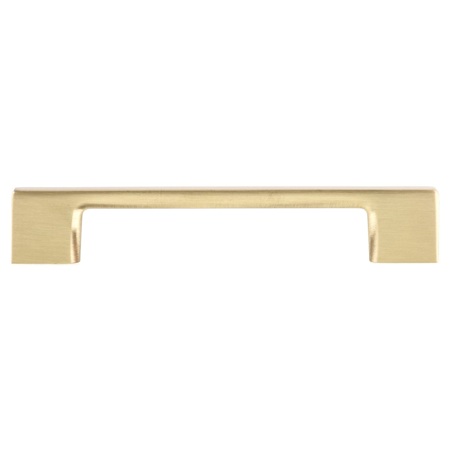 Contemporary Pull, 5-1/16" Center-to-Center, Satin Brass alt 2