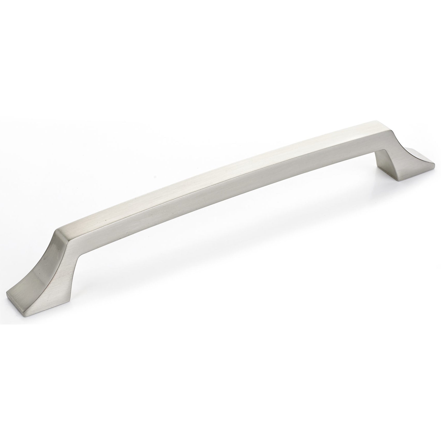 Transitional Pull, 7-9/16" Center-to-Center, Brushed Nickel alt 0