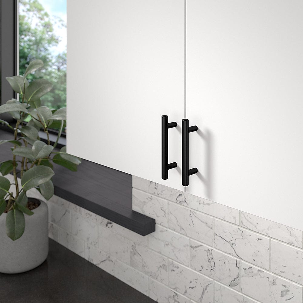 Contemporary Pull, 1/8" Center-to-Center, Matte Black