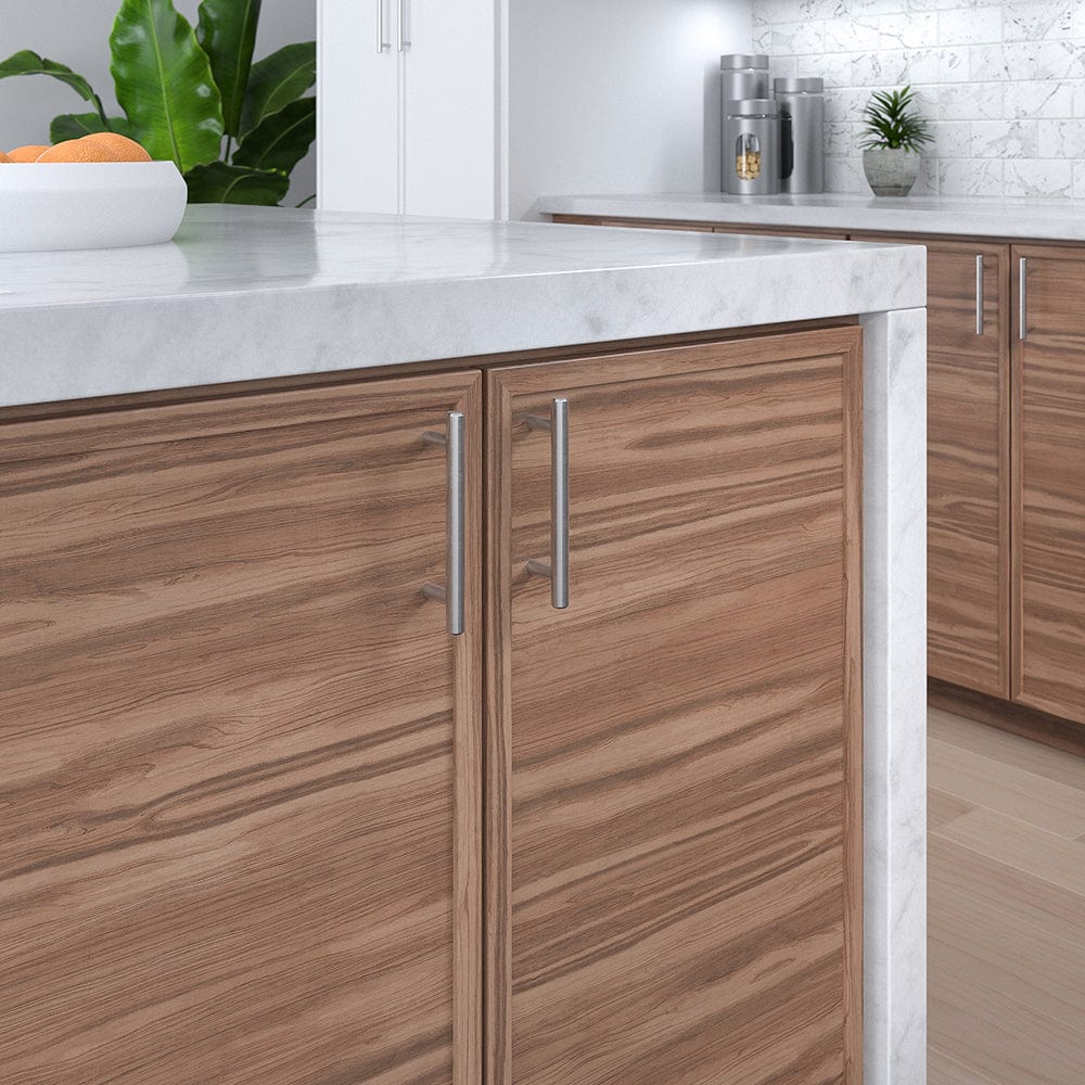 Contemporary Pull, 3-3/4" Center-to-Center, Brushed Nickel