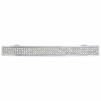 Contemporary Pull, 3-3/4" Center-to-Center, Crystal, Chrome alt 0
