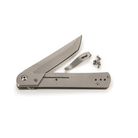 Tanto Liner Lock Folder Knife For Hunting & Fishing - 8" - Unfinished Kit alt 0