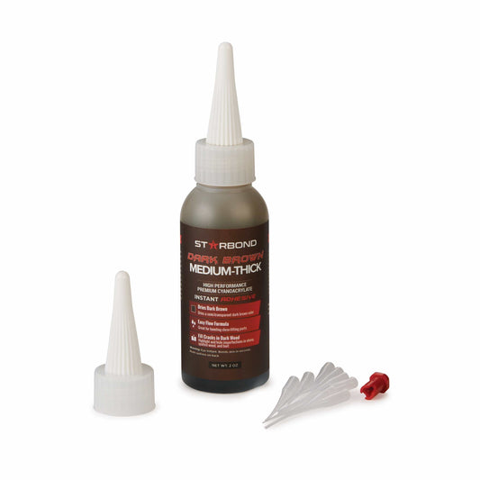 BR-500 Dark Brown CA Glue - Medium-Thick - 2 oz alt 0