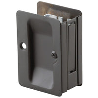 3-7/32" (82 mm) Pocket Door Pull Rectangular Oil-Rubbed Bronze Passage alt 0