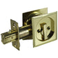 2-7/16" (62 mm) Pocket Door Pull Square Bright Brass Privacy alt 0