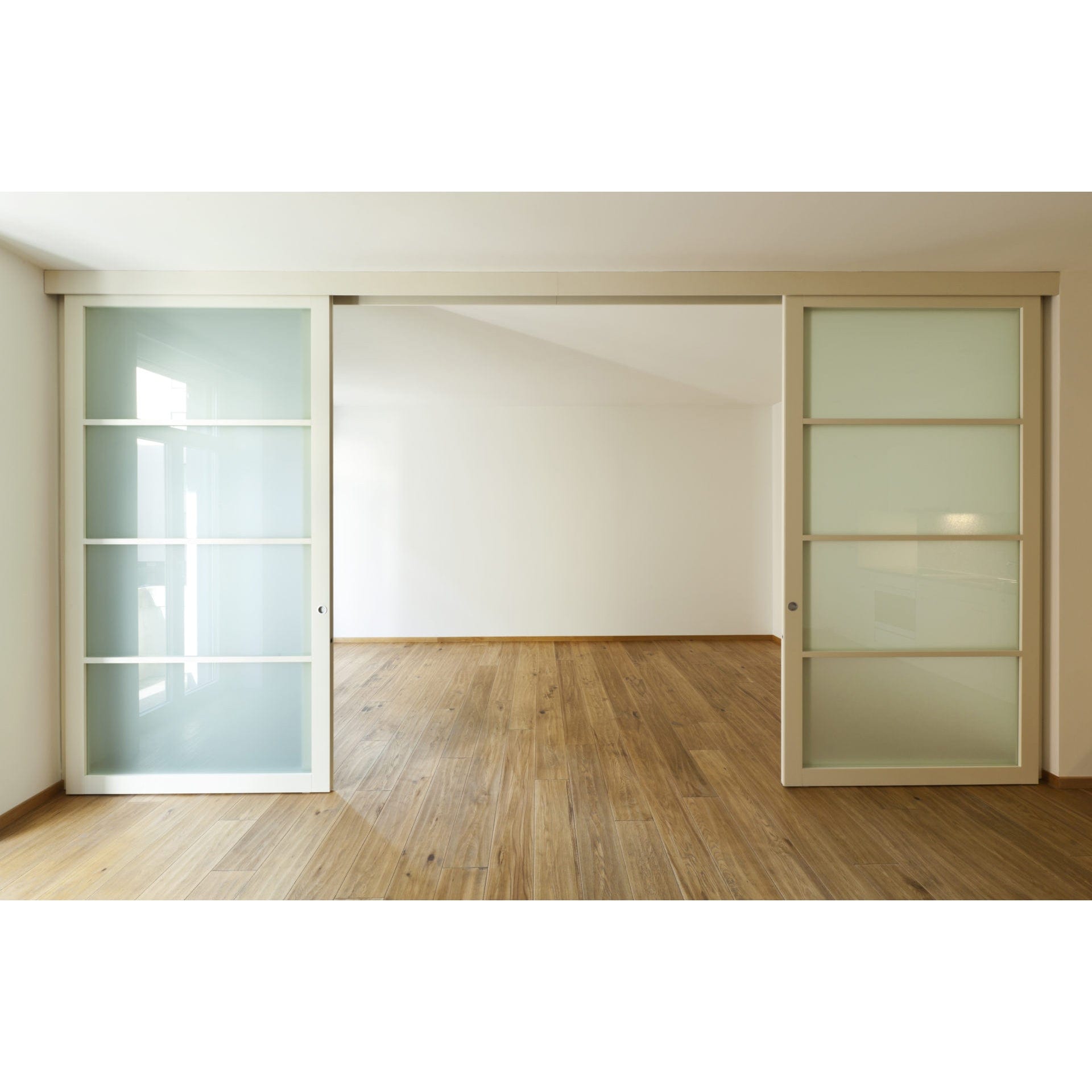 2-7/16" (62 mm) Pocket Door Pull Round Chrome Passage alt 0