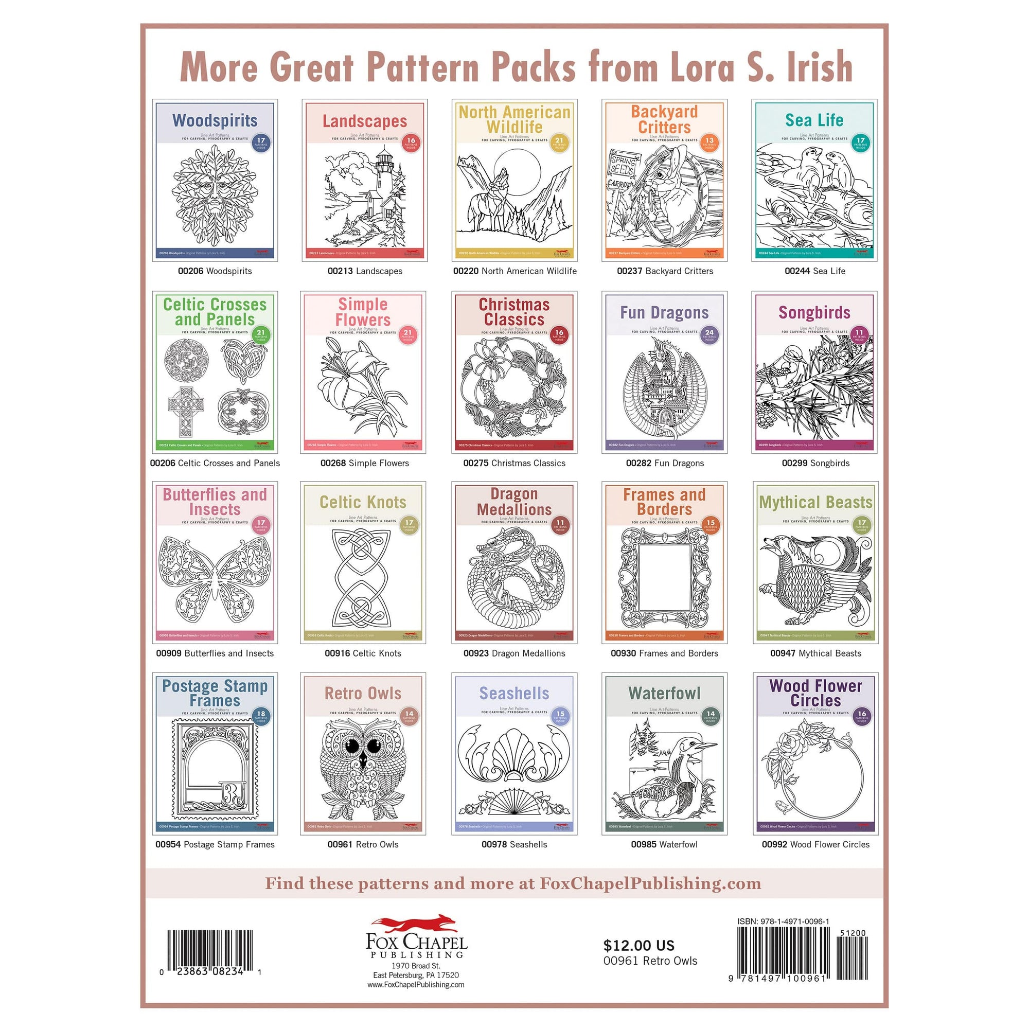 Retro Owls Pattern Pack alt 0