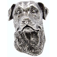 Rottweiler Knob Pewter Oxide alt 0