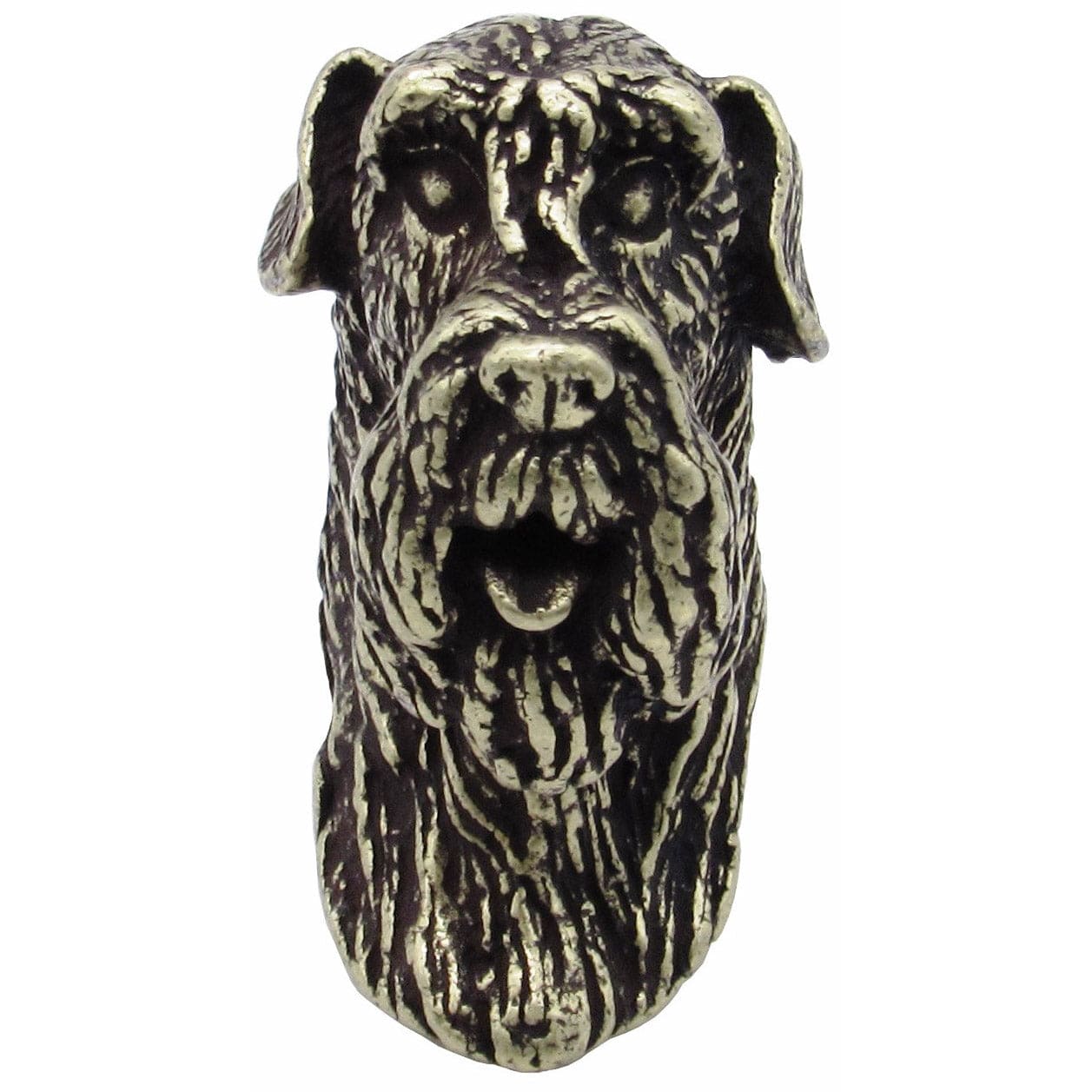 Schnauzer Knob Brass Oxide alt 0