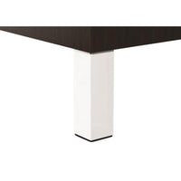 5-29/32" (150 mm) Adjustable Furniture Leg Matte White Pack of 4 alt 0