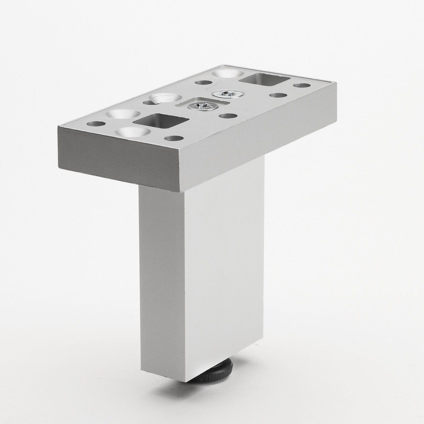 4-23/32" (120 mm) Adjustable Contemporary Versatile T or L Shaped Furniture Leg Aluminum alt 0